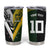 Aotearoa Australia Rugby Custom Tumbler Cup Maori and Aboriginal Art Sporty Style - Polynesian Pride
