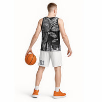 Hawaiian Reef Triggerfish Basketball Jersey Polynesian Art with Tribal Humuhumunukunukuapua'a LT03 - Polynesian Pride