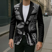 Hawaiian Reef Triggerfish Blazer Polynesian Art with Tribal Humuhumunukunukuapua'a LT03 - Polynesian Pride