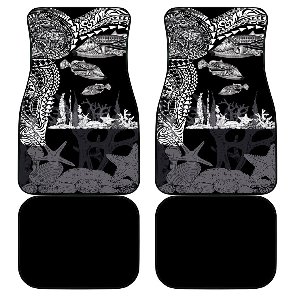 Hawaiian Reef Triggerfish Car Mats Polynesian Art with Tribal Humuhumunukunukuapua'a LT03 - Polynesian Pride