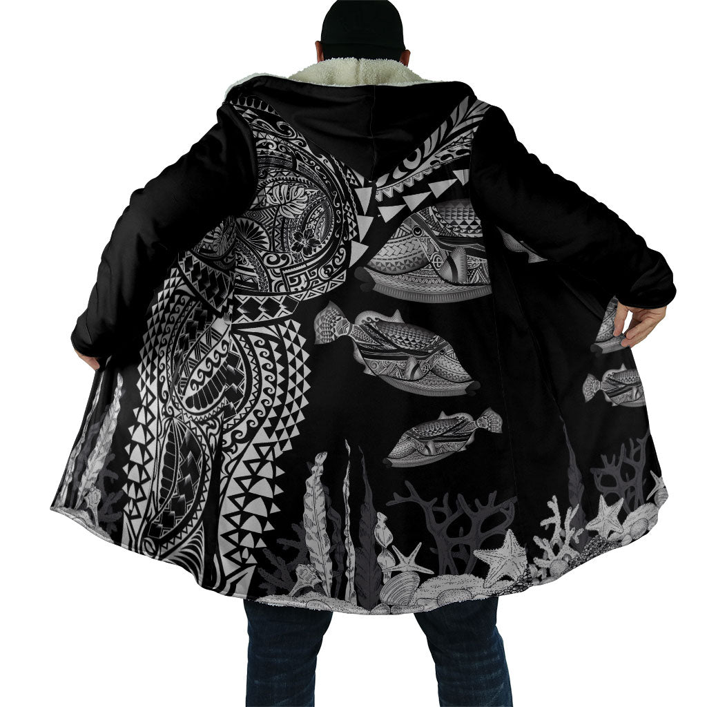 Hawaiian Reef Triggerfish Cloak Polynesian Art with Tribal Humuhumunukunukuapua'a LT03 - Polynesian Pride