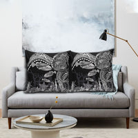 Hawaiian Reef Triggerfish Pillow Cover Polynesian Art with Tribal Humuhumunukunukuapua'a LT03 - Polynesian Pride