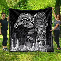 Hawaiian Reef Triggerfish Quilt Polynesian Art with Tribal Humuhumunukunukuapua'a LT03 - Polynesian Pride