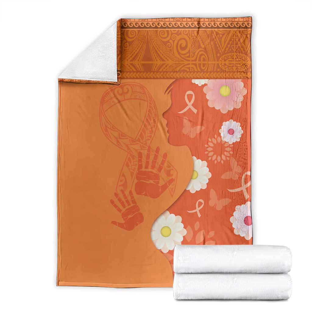 International Day for the Elimination of Violence Against Women Blanket Polynesian Pattern
