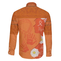 International Day for the Elimination of Violence Against Women Family Matching Off Shoulder Maxi Dress and Hawaiian Shirt Polynesian Pattern LT03 - Polynesian Pride