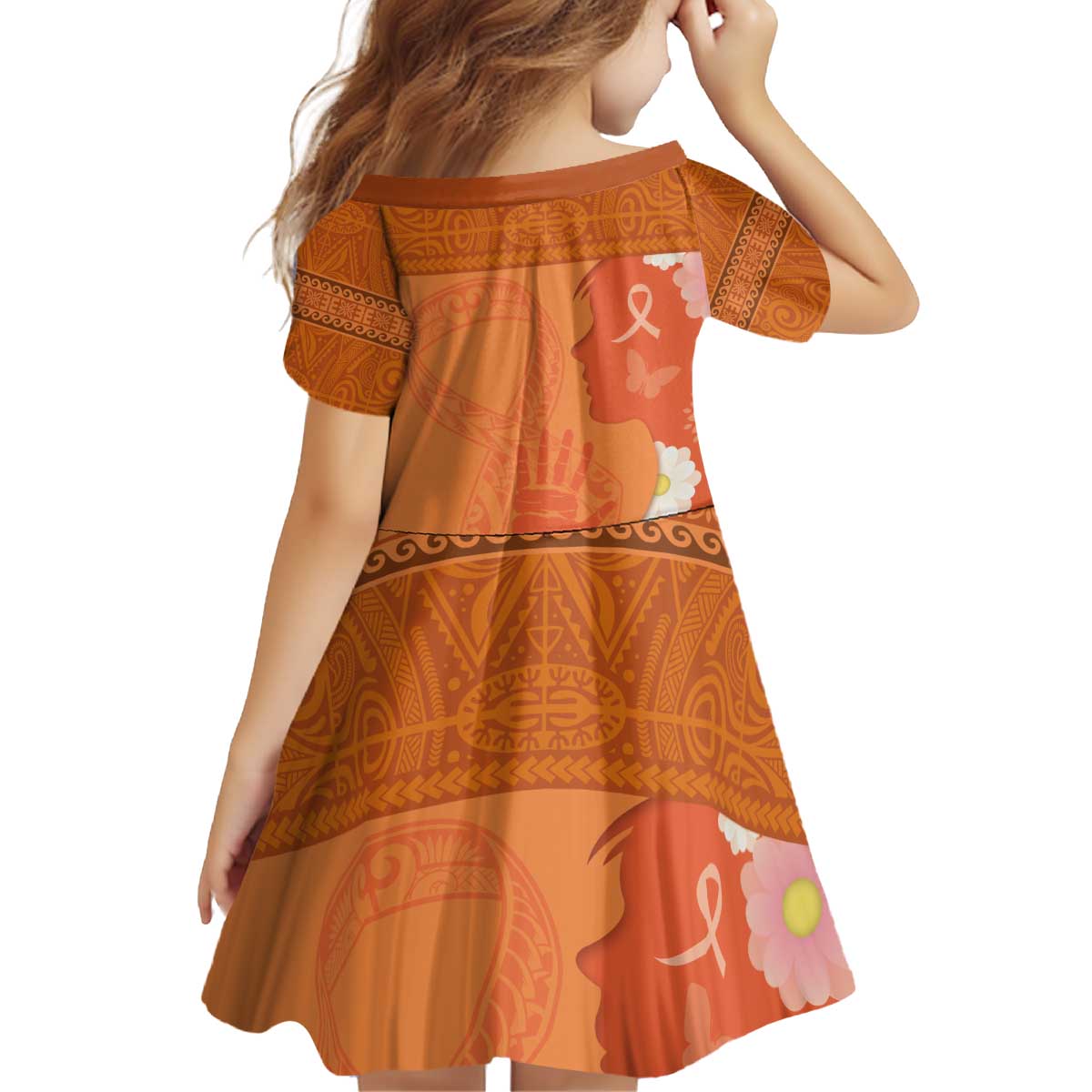 International Day for the Elimination of Violence Against Women Family Matching Off Shoulder Short Dress and Hawaiian Shirt Polynesian Pattern LT03 - Polynesian Pride