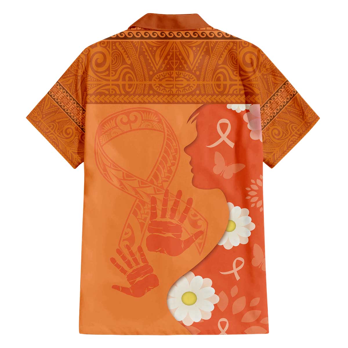 International Day for the Elimination of Violence Against Women Family Matching Off Shoulder Short Dress and Hawaiian Shirt Polynesian Pattern LT03 - Polynesian Pride