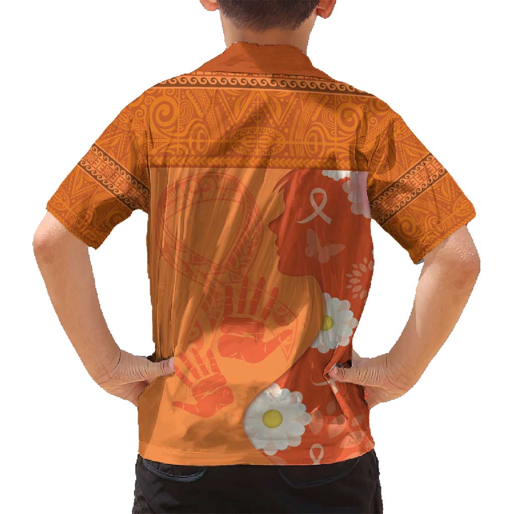 International Day for the Elimination of Violence Against Women Family Matching Summer Maxi Dress and Hawaiian Shirt Polynesian Pattern LT03 - Polynesian Pride