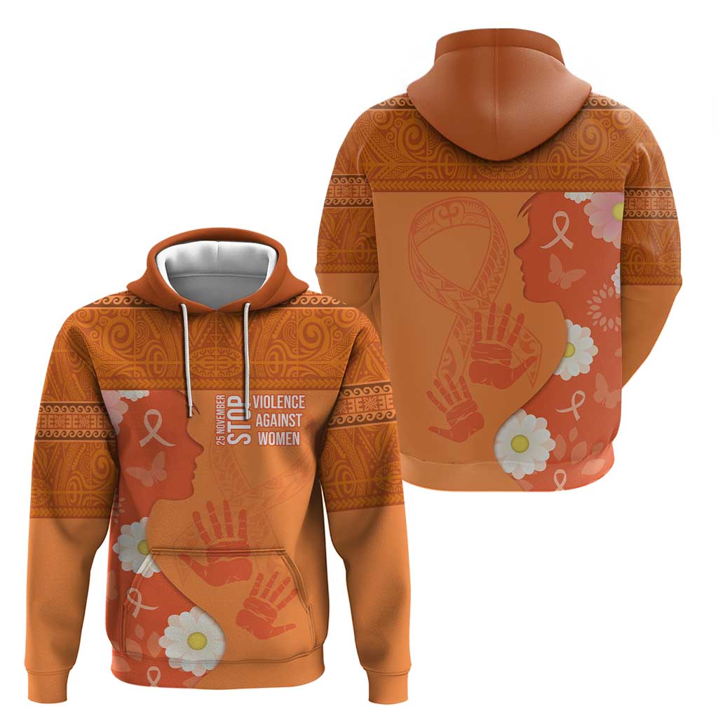 International Day for the Elimination of Violence Against Women Hoodie Polynesian Pattern