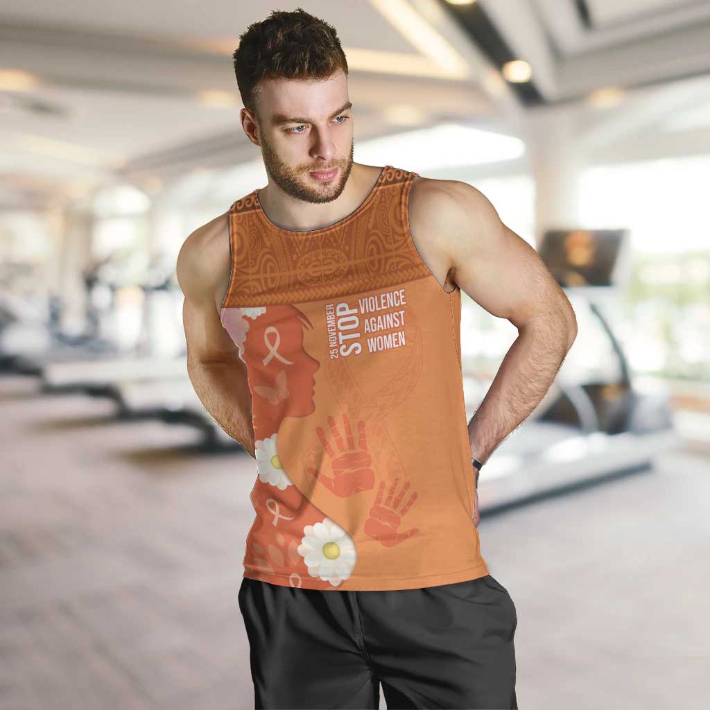 International Day for the Elimination of Violence Against Women Men Tank Top Polynesian Pattern