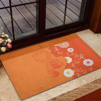 International Day for the Elimination of Violence Against Women Rubber Doormat Polynesian Pattern
