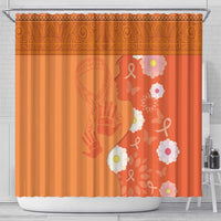 International Day for the Elimination of Violence Against Women Shower Curtain Polynesian Pattern LT03 - Polynesian Pride