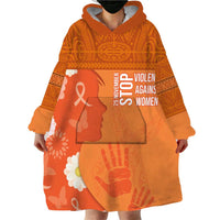 International Day for the Elimination of Violence Against Women Wearable Blanket Hoodie Polynesian Pattern LT03 - Polynesian Pride