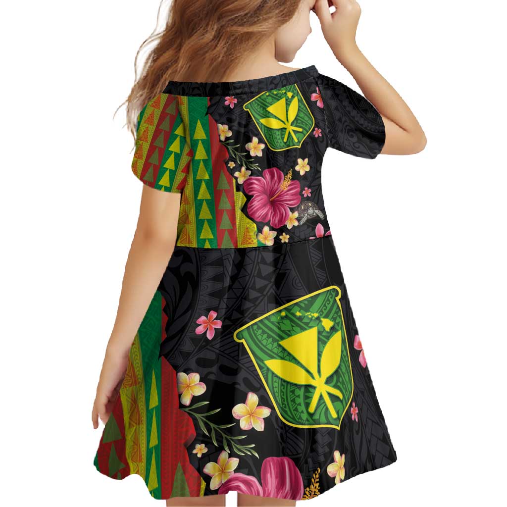 Hawaiian Independence Day Family Matching Long Sleeve Bodycon Dress and Hawaiian Shirt Kanaka Maoli Symbols With Tapa Motifs and Tropical Plants LT03 - Polynesian Pride