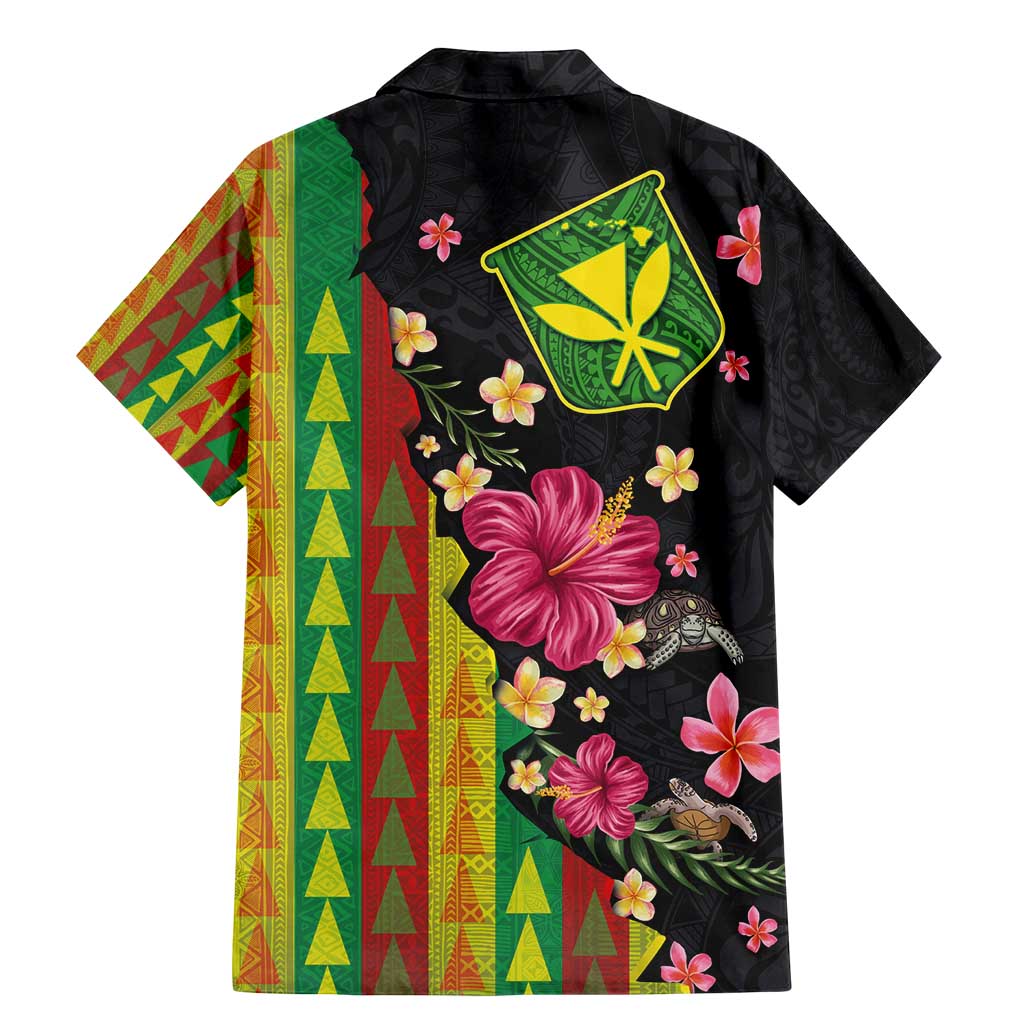 Hawaiian Independence Day Family Matching Mermaid Dress and Hawaiian Shirt Kanaka Maoli Symbols With Tapa Motifs and Tropical Plants LT03 - Polynesian Pride