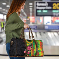 Hawaiian Independence Day Travel Bag Kanaka Maoli Symbols With Tapa Motifs and Tropical Plants LT03 - Polynesian Pride