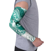 Personalised New Zealand Aotearoa Darts Masters Arm Sleeves Maori Art Tattoo with Tribal Dart Symbol Teal Color LT03 - Polynesian Pride