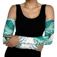 Personalised New Zealand Aotearoa Darts Masters Arm Sleeves Maori Art Tattoo with Tribal Dart Symbol Teal Color LT03 - Polynesian Pride