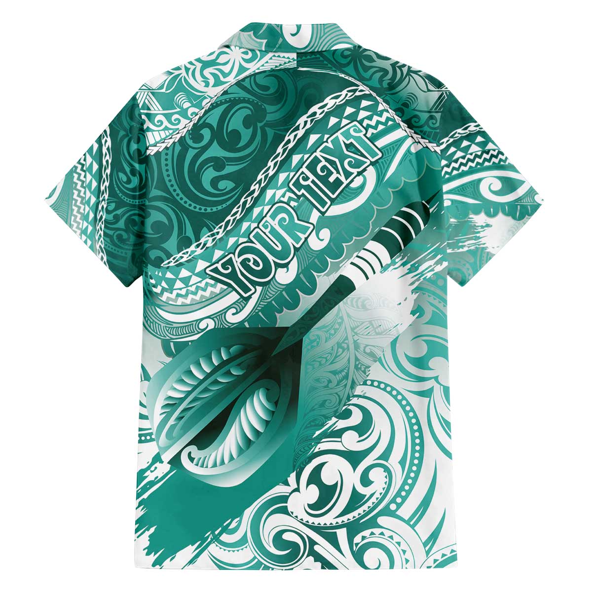 Personalised New Zealand Aotearoa Darts Masters Family Matching Off The Shoulder Long Sleeve Dress and Hawaiian Shirt Maori Art Tattoo with Tribal Dart Symbol Teal Color LT03 - Polynesian Pride