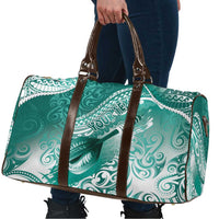 Personalised New Zealand Aotearoa Darts Masters Travel Bag Maori Art Tattoo with Tribal Dart Symbol Teal Color LT03 - Polynesian Pride