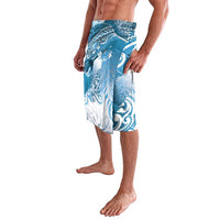 Personalised New Zealand Aotearoa Darts Masters Lavalava Maori Art Tattoo with Tribal Dart Symbol Blue LT03 - Polynesian Pride