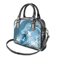 Personalised New Zealand Aotearoa Darts Masters Shoulder Handbag Maori Art Tattoo with Tribal Dart Symbol Blue LT03 - Polynesian Pride