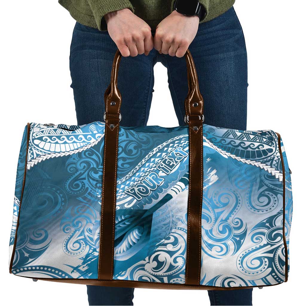 Personalised New Zealand Aotearoa Darts Masters Travel Bag Maori Art Tattoo with Tribal Dart Symbol Blue LT03 Blue - Polynesian Pride