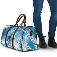 Personalised New Zealand Aotearoa Darts Masters Travel Bag Maori Art Tattoo with Tribal Dart Symbol Blue LT03 - Polynesian Pride