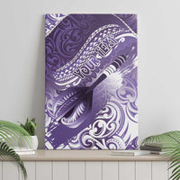 Personalised New Zealand Aotearoa Darts Masters Canvas Wall Art Maori Art Tattoo with Tribal Dart Symbol Purple LT03 - Polynesian Pride