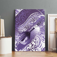 Personalised New Zealand Aotearoa Darts Masters Canvas Wall Art Maori Art Tattoo with Tribal Dart Symbol Purple LT03 - Polynesian Pride
