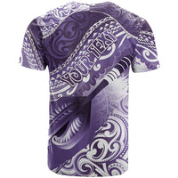 Personalised New Zealand Aotearoa Darts Masters T Shirt Maori Art Tattoo with Tribal Dart Symbol Purple LT03 - Polynesian Pride