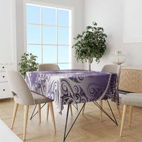 Personalised New Zealand Aotearoa Darts Masters Tablecloth Maori Art Tattoo with Tribal Dart Symbol Purple LT03 - Polynesian Pride