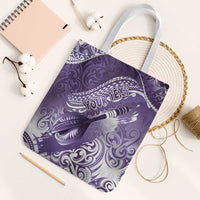 Personalised New Zealand Aotearoa Darts Masters Tote Bag Maori Art Tattoo with Tribal Dart Symbol Purple LT03 White Strap One Size Purple - Polynesian Pride
