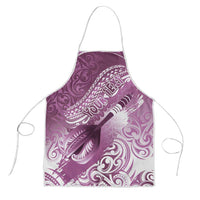Personalised New Zealand Aotearoa Darts Masters Apron Maori Art Tattoo with Tribal Dart Symbol Pink LT03 Pink - Polynesian Pride