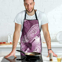 Personalised New Zealand Aotearoa Darts Masters Apron Maori Art Tattoo with Tribal Dart Symbol Pink LT03 - Polynesian Pride