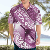 Personalised New Zealand Aotearoa Darts Masters Hawaiian Shirt Maori Art Tattoo with Tribal Dart Symbol Pink LT03 - Polynesian Pride