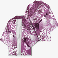 Personalised New Zealand Aotearoa Darts Masters Kimono Maori Art Tattoo with Tribal Dart Symbol Pink LT03 - Polynesian Pride