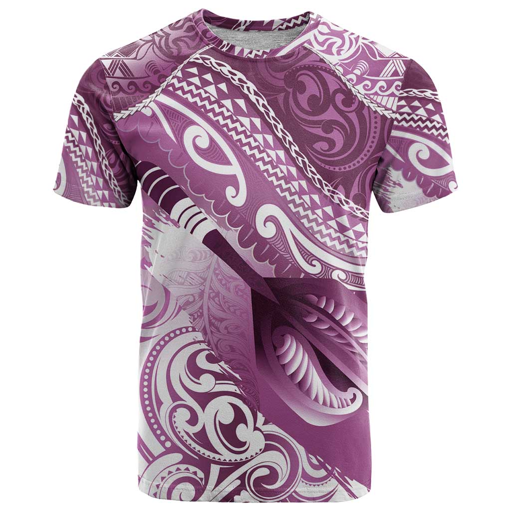 Personalised New Zealand Aotearoa Darts Masters T Shirt Maori Art Tattoo with Tribal Dart Symbol Pink LT03 Pink - Polynesian Pride