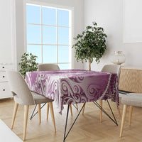 Personalised New Zealand Aotearoa Darts Masters Tablecloth Maori Art Tattoo with Tribal Dart Symbol Pink LT03 - Polynesian Pride