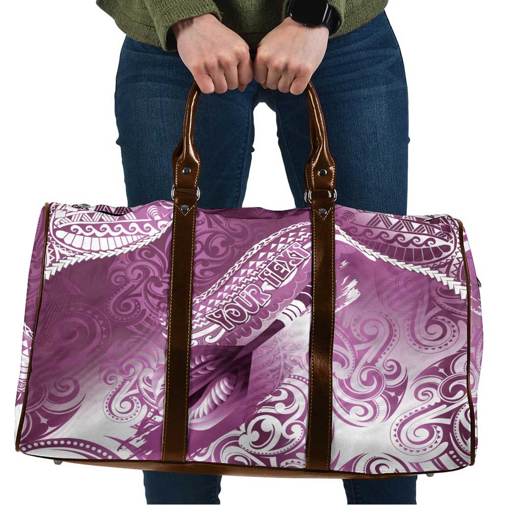 Personalised New Zealand Aotearoa Darts Masters Travel Bag Maori Art Tattoo with Tribal Dart Symbol Pink - Polynesian Pride