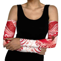 Personalised New Zealand Aotearoa Darts Masters Arm Sleeves Maori Art Tattoo with Tribal Dart Symbol Red LT03 - Polynesian Pride