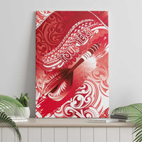 Personalised New Zealand Aotearoa Darts Masters Canvas Wall Art Maori Art Tattoo with Tribal Dart Symbol Red LT03 - Polynesian Pride
