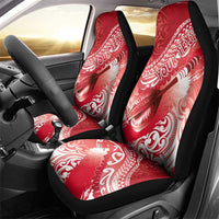 Personalised New Zealand Aotearoa Darts Masters Car Seat Cover Maori Art Tattoo with Tribal Dart Symbol Red LT03 - Polynesian Pride