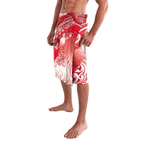 Personalised New Zealand Aotearoa Darts Masters Lavalava Maori Art Tattoo with Tribal Dart Symbol Red LT03 - Polynesian Pride