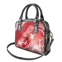 Personalised New Zealand Aotearoa Darts Masters Shoulder Handbag Maori Art Tattoo with Tribal Dart Symbol Red LT03 - Polynesian Pride