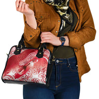 Personalised New Zealand Aotearoa Darts Masters Shoulder Handbag Maori Art Tattoo with Tribal Dart Symbol Red LT03 - Polynesian Pride