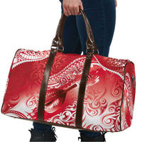 Personalised New Zealand Aotearoa Darts Masters Travel Bag Maori Art Tattoo with Tribal Dart Symbol Red LT03 - Polynesian Pride
