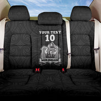 Custom New Zealand World Cup 2023 Back Car Seat Cover Go Champion NZ Rugby Forever Maori All Black LT03 One Size Black - Polynesian Pride