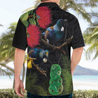 New Zealand Tui Hawaiian Shirt Guardians of the Hei Tiki - Maori Art and Plants LT03 - Polynesian Pride