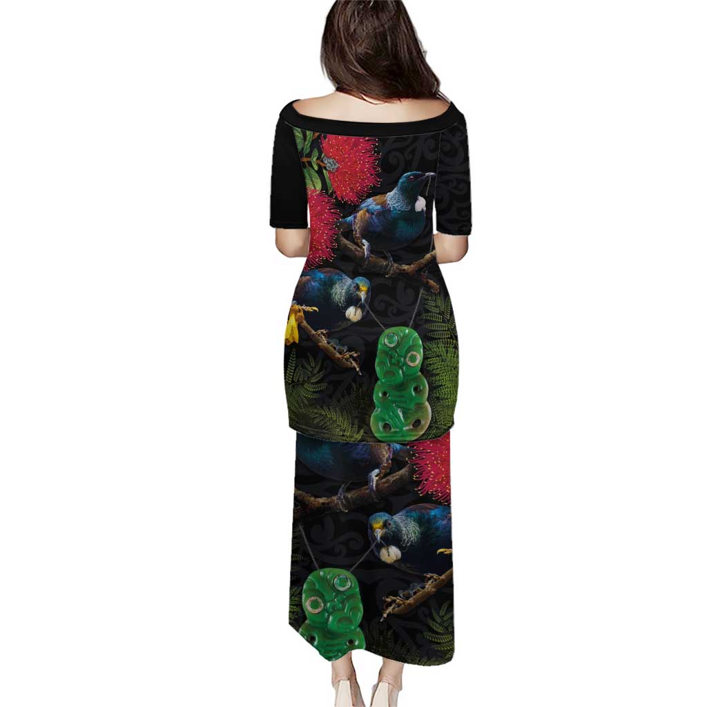 New Zealand Tui Puletasi Guardians of the Hei Tiki - Maori Art and Plants LT03 - Polynesian Pride